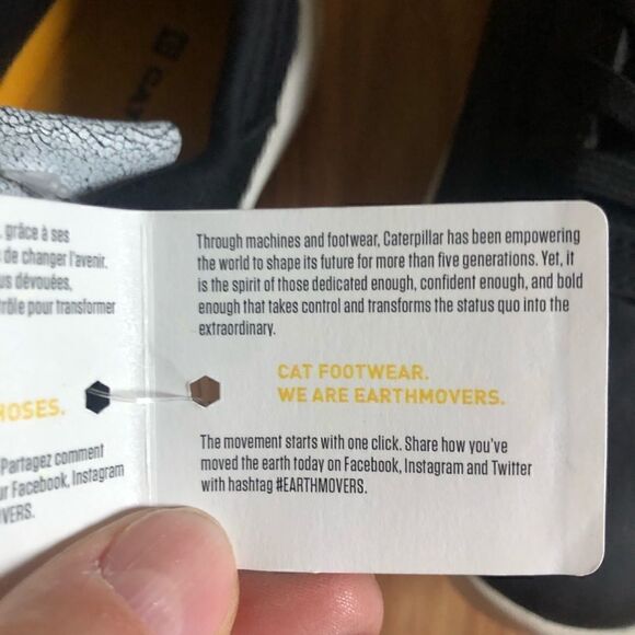 Caterpillar CODE Hex P724185 Black/White Shoes - Picture 9 of 12